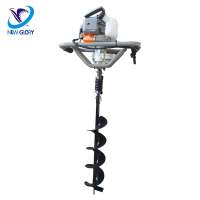 Super September one man use 52cc gas power ground hole auger drill